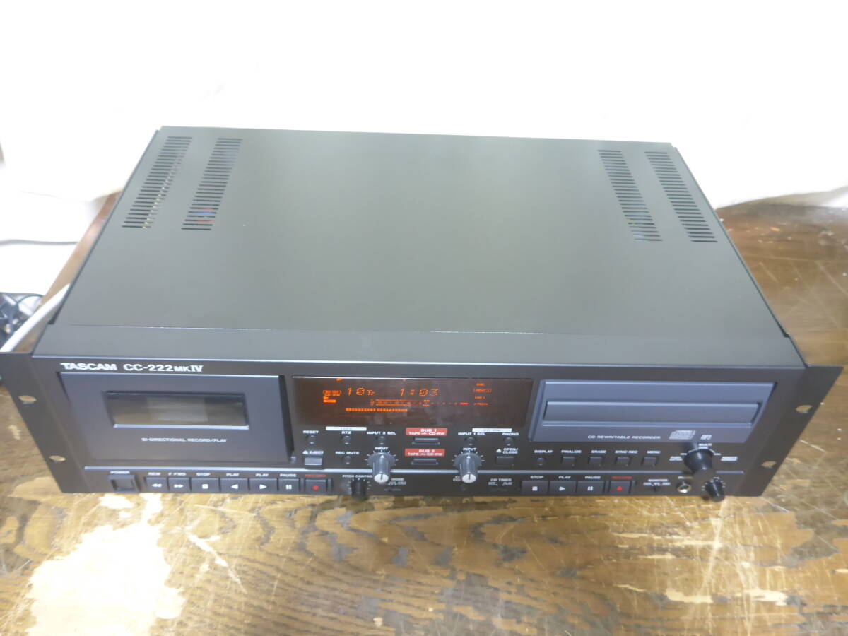 TASCAM　　CC-222mkⅣ 業務用CDカセットレコーダー　タスカム 2_画像2