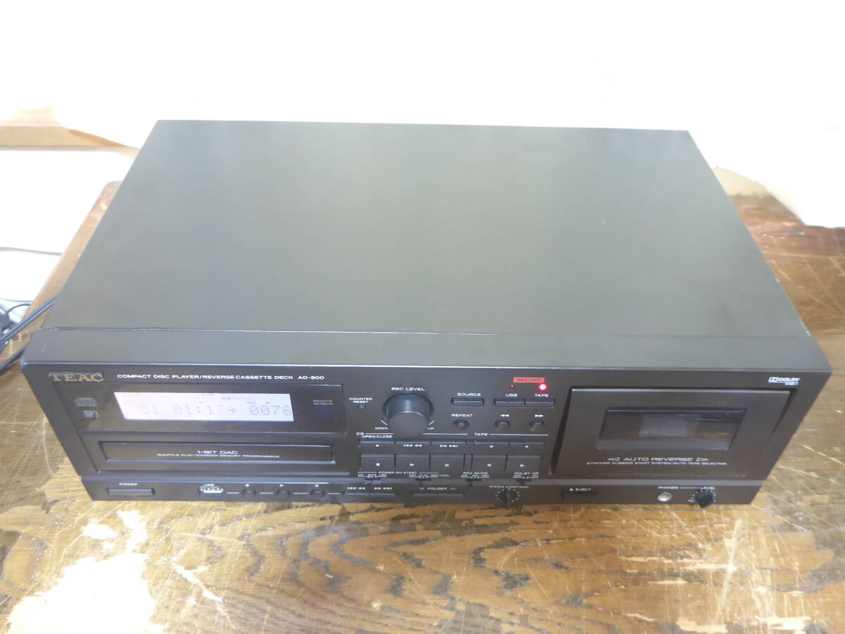 TEAC　　AD-800 CDプレーヤー　カセットレコーダー　ティアック_画像2