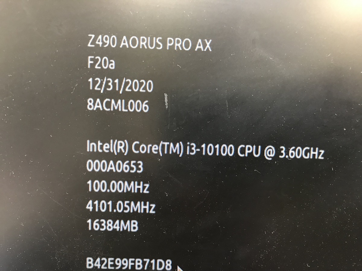 CPU インテル Core i3-10100 3.60GHz SRH3N LGA1200 core i3 第10世代 プロセッサー Intel Core i3 10100 中古 動作確認済み_画像4