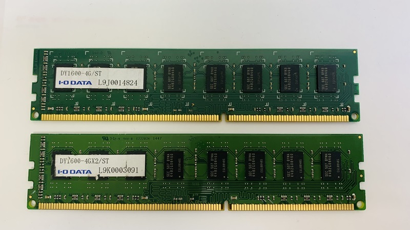ELECOM EV-1600-4GB PC3-12800U 4GB 2枚組 1セット 8GB DDR3 デスクトップ用 メモリ ECC無し DDR3-1600 4GB 2枚で 8GB DDR3 DESKTOP RAMの画像1
