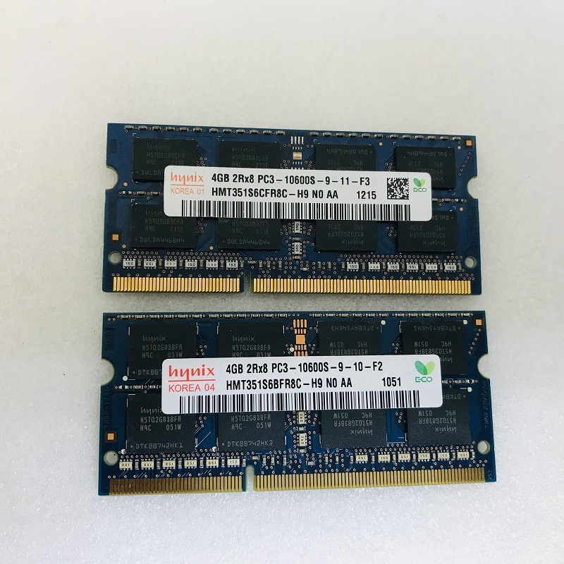 HYNIX 2Rx8 PC3-10600S 4GB 2枚組 1セット 8GB DDR3ノート用 メモリ 204ピン DDR3-1333 4GB 2枚 8GB DDR3 LAPTOP RAMの画像4