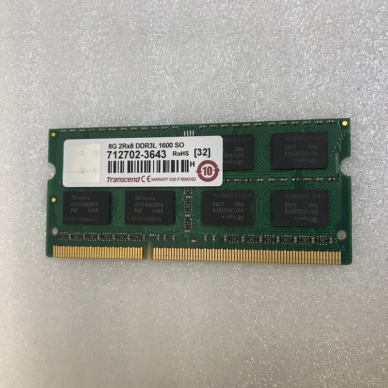TRANSCEND PC3L-12800S 8GB DDR3L ノートPC用 メモリ 204ピン ECC無し DDR3L-1600 8GB DDR3L LAPTOP RAMの画像3