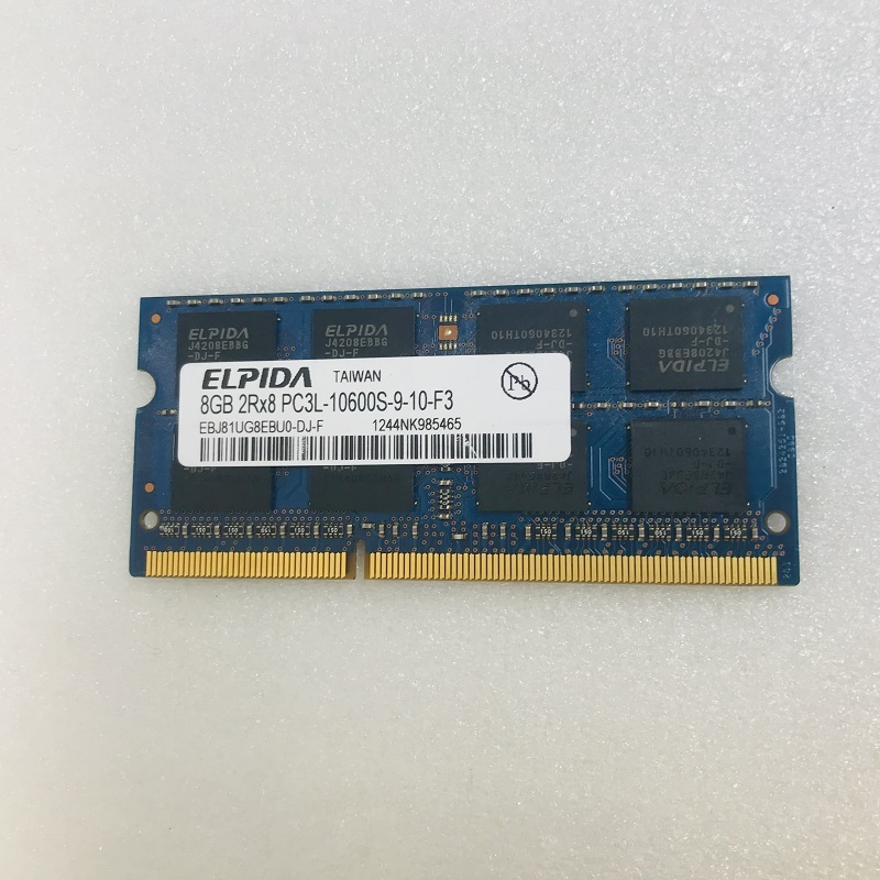 ELPIDA 2RX8 PC3-10600S 8GB DDR3ノートPC用メモリ DDR3-1333 8GB 204ピン DDR3 LAPTOP RAM 中古起動品_画像3