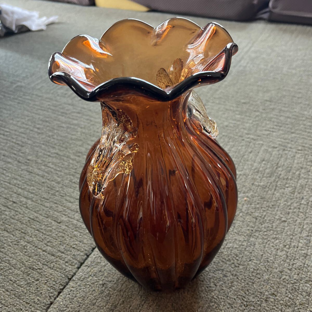 花瓶 フラワーベース ガラス _画像2