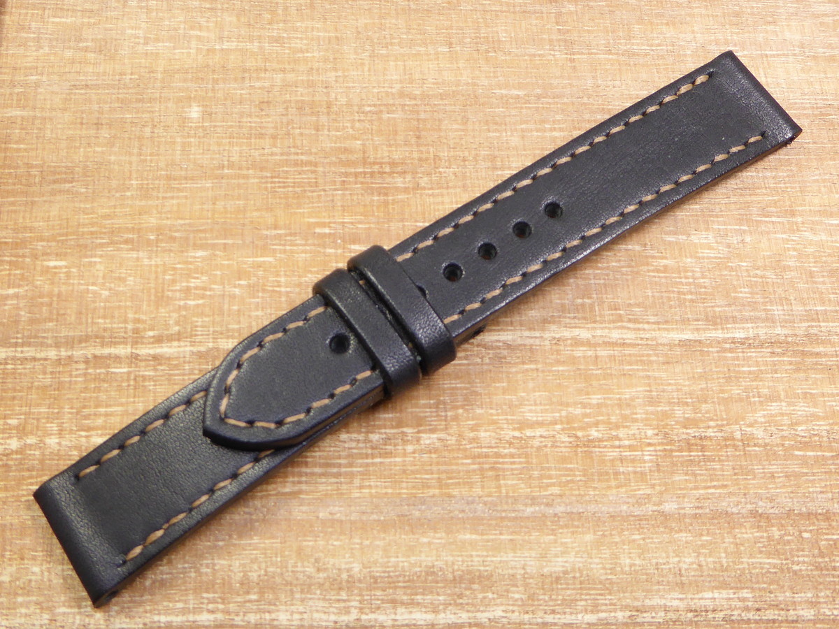  чёрный Tochigi кожа наручные часы частота размер заказ 16mm 17mm 18mm 19mm 20mm 21mm 22mm 23mm и т.п. 