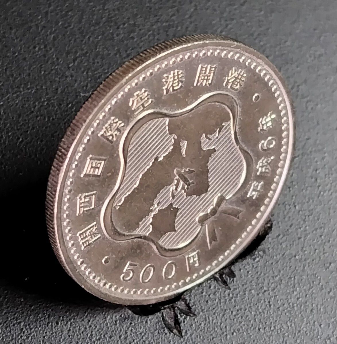 5956　未使用　関西国際空港開港記念500円硬貨_画像4