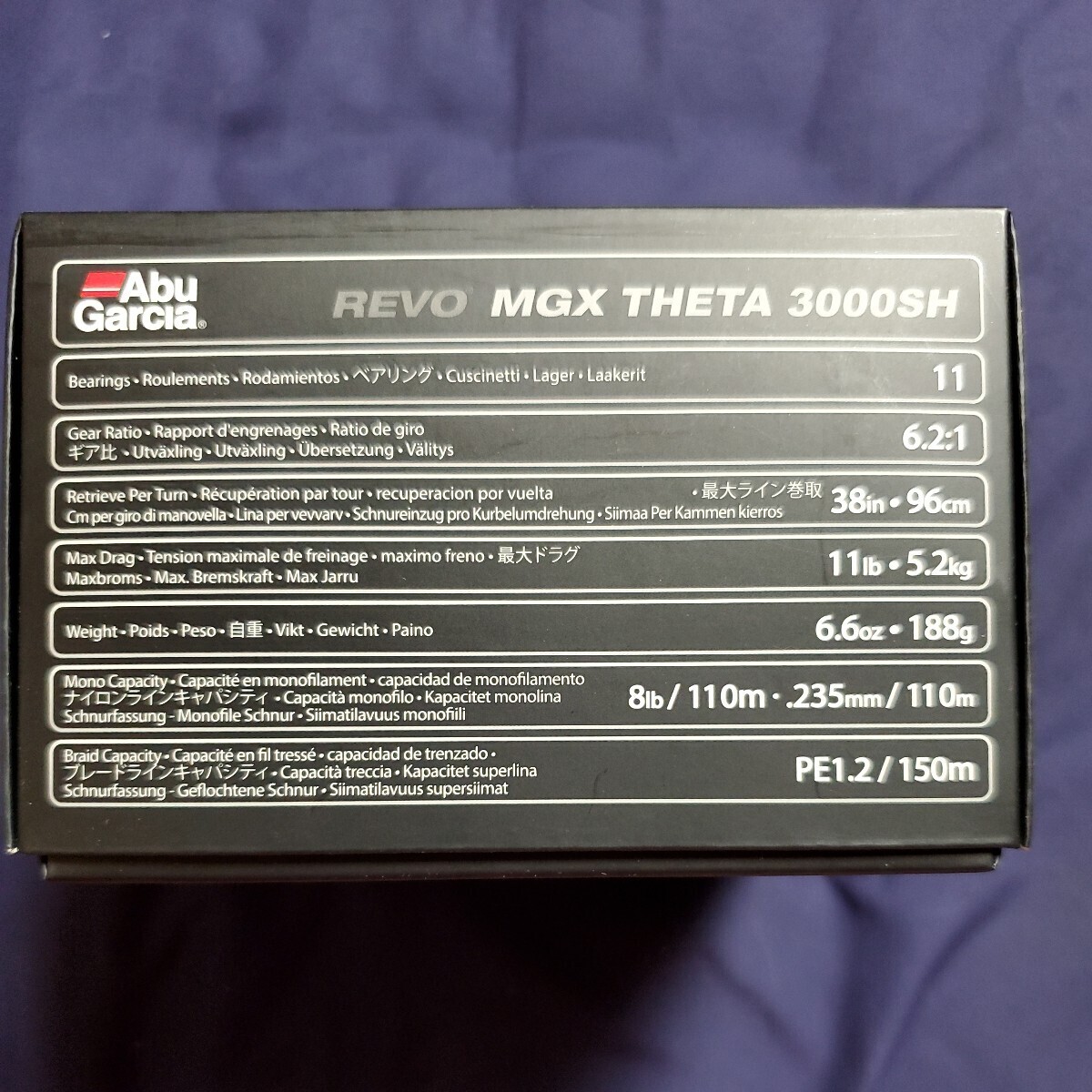 ②アブガルシア 20レボ MGX THETA 3000SH 新品.未使用 激安定価以下販売 最短24時間出品 シータ ABU Garcia ゼノン ABU Garcia キムケン_画像8