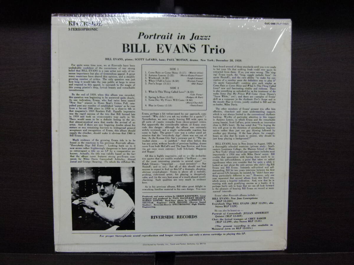 ■激レア■美盤 初期厚紙■BILL EVANS■PORTRAIT IN JAZZ■_画像3