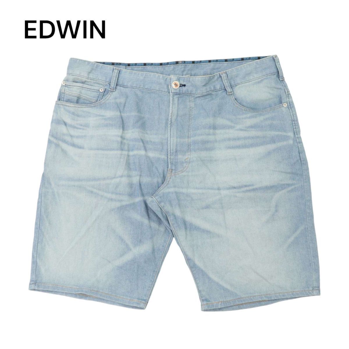 EDWIN Edwin ER363S Jerseys * стрейч USED обработка половина Short Denim брюки Sz.3L мужской C4B02014_5#P