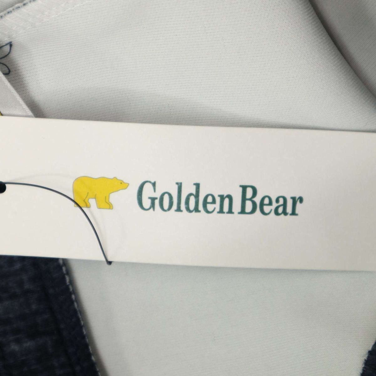 【新品 未使用】 Golden Bear ゴールデンベア ロゴ刺繍★ ストレッチ テーパード パンツ Sz.LL　メンズ ネイビー 大きい　C4B02085_5#R_画像9