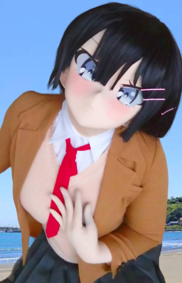 着ぐるみ マスク　桜島 麻衣　衣装付き　美少女 アニメ コスプレ kigurumi mask Sakurajima Mai anime cosplay_画像1