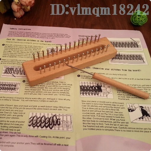 Dl2649: knitter wooden board machine braided tool muffler DIY handmade easy weave knitting woven machine board woven machine hook sweater knitting wool 1 jpy start special price 