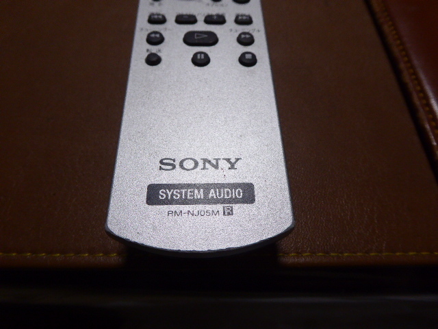 SONY ソニー HDDコンポ NAS-M75HD用リモコン完動品貴重品美品の画像4