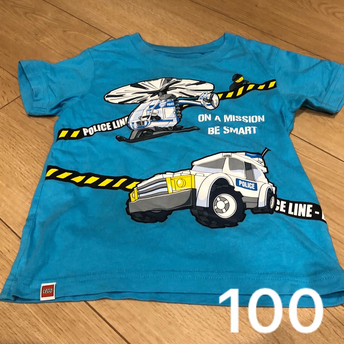 UNIQLO ユニクロ　 半袖Tシャツ こども服　LEGO 働く車　police ヘリコプター　100