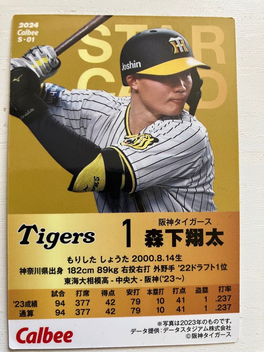 阪神　森下選手　スターカード