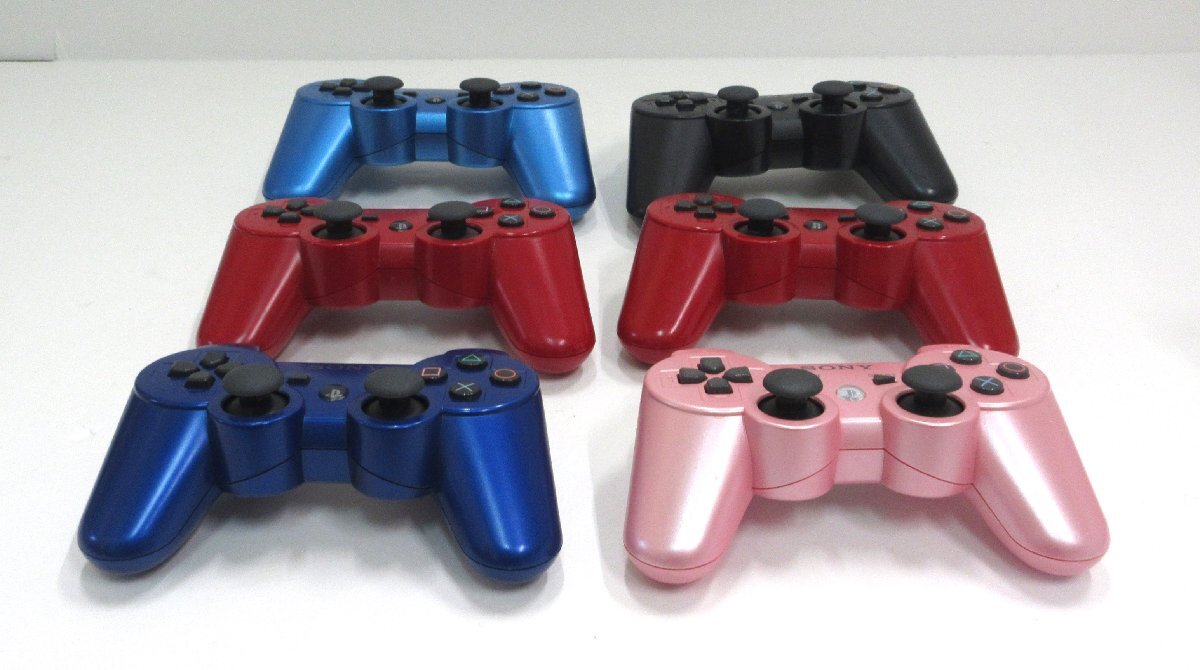 【643-5342k】◎1円スタート◎【ジャンク】SONY　PlayStation3　DualShock3 ワイヤレスコントローラー　6個_画像2