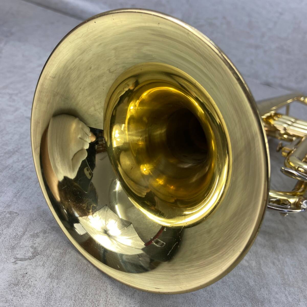 YAMAHA　ヤマハ　トランペット trumpet 管楽器　YTR-236　ゴールドラッカー　マウスピース　ハードケース　学生　初心者おすすめ_画像4