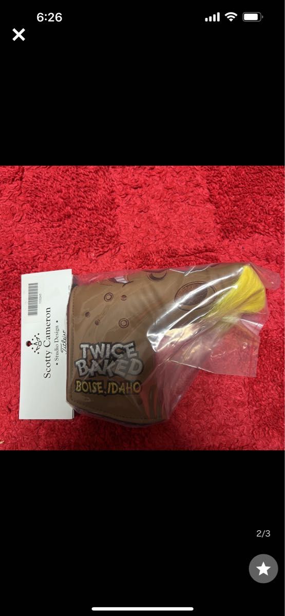 スコッティキャメロン Headcover Boise Open Twice Baked Potato 正規品　新品