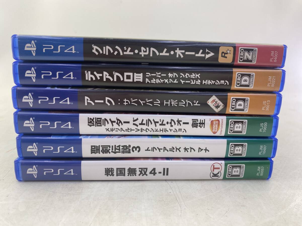 PS4 ソフト6本 アーク グランドセフトオートV ディアブロⅢ 聖剣伝説3 戦国無双4-Ⅱ 仮面ライダーバトライドウォー創生の画像4