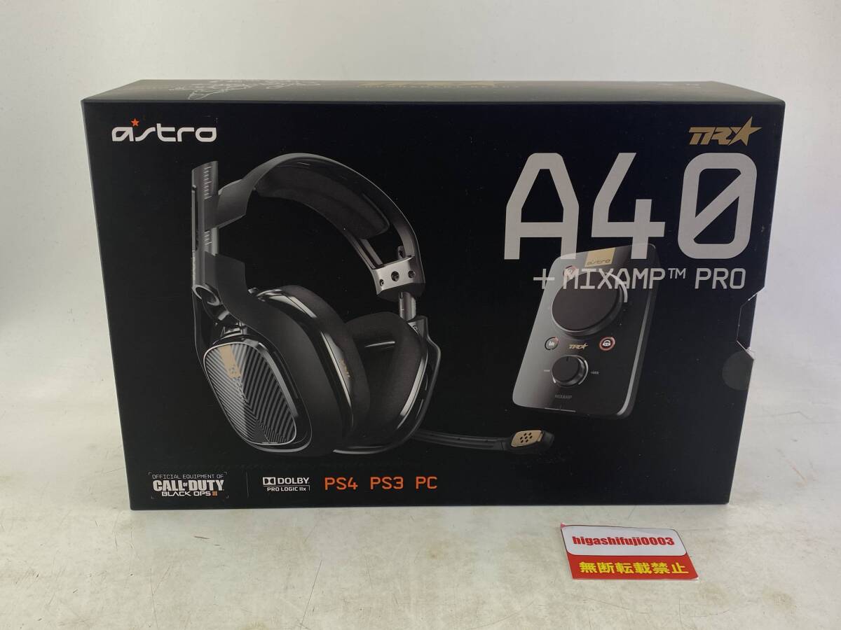 [1 jpy ~]Astro Gaming Astro ge-mingA40 TR + MIXAMP Pro used ge-ming* headset PS4 PS3 PC