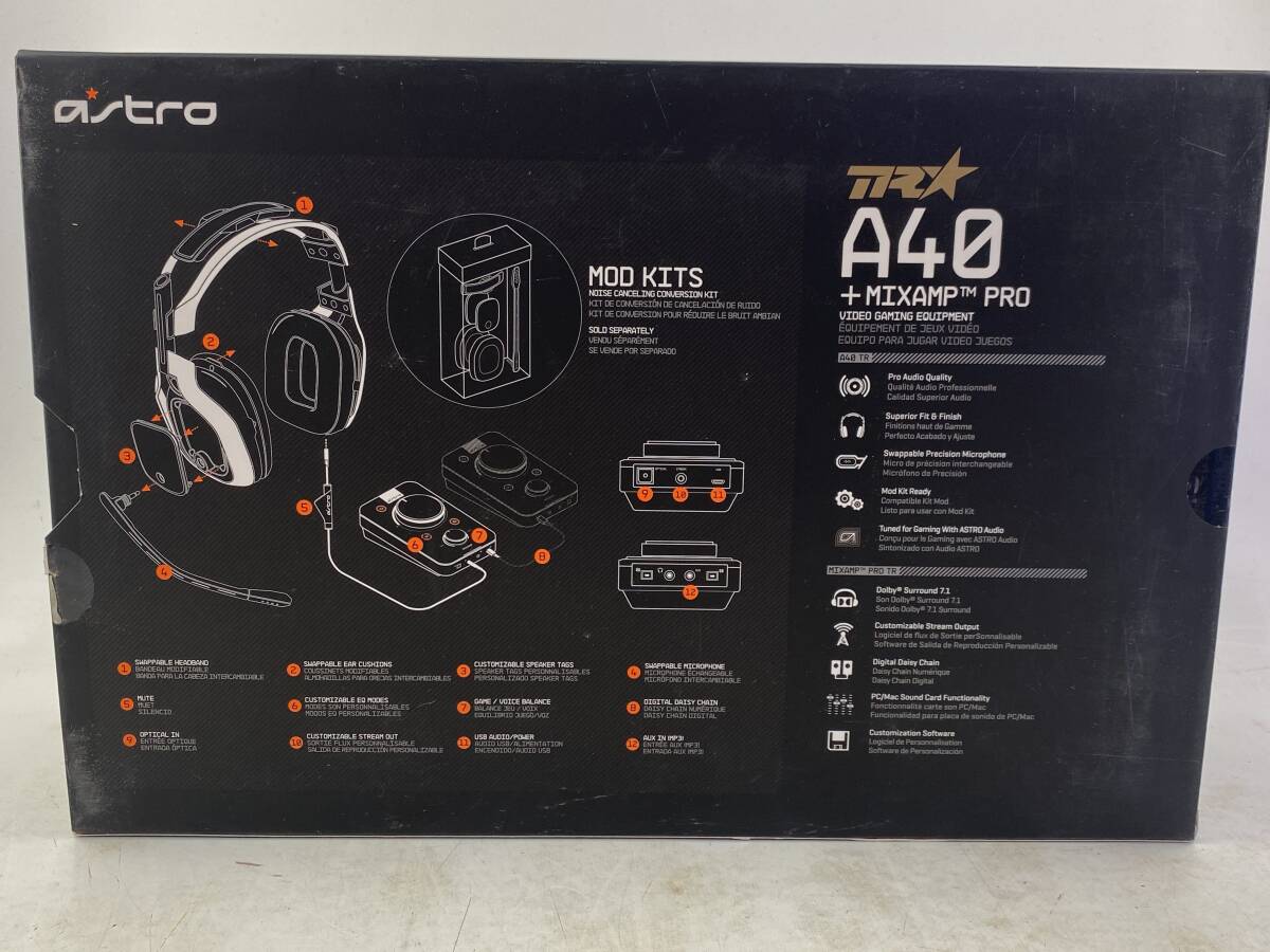 [1 jpy ~]Astro Gaming Astro ge-mingA40 TR + MIXAMP Pro used ge-ming* headset PS4 PS3 PC