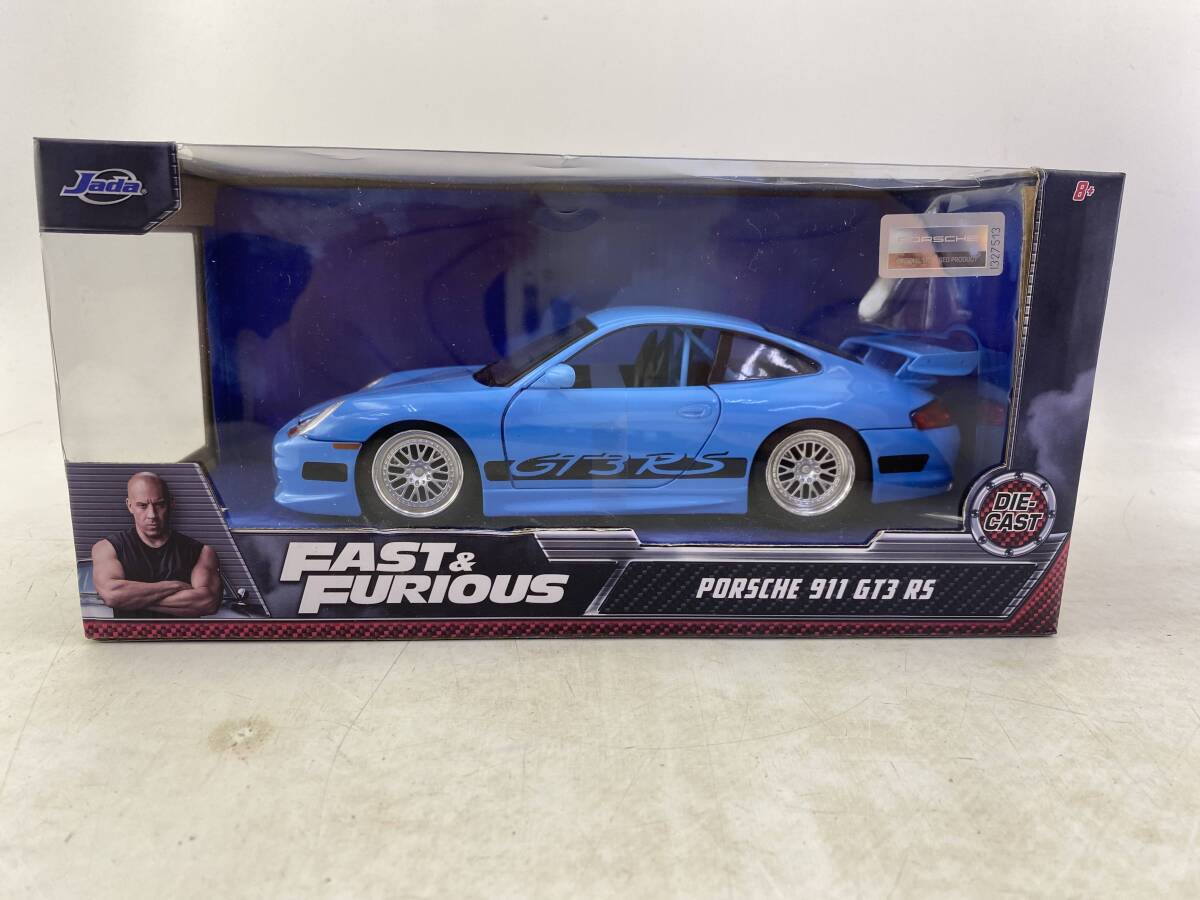 JADA 1/24 ダイキャストミニカー 2点セット　[ブライアン スバル インプレッサ WRX STI][ポルシェ911 GT3 RS] FAST & FURIOUS _画像6