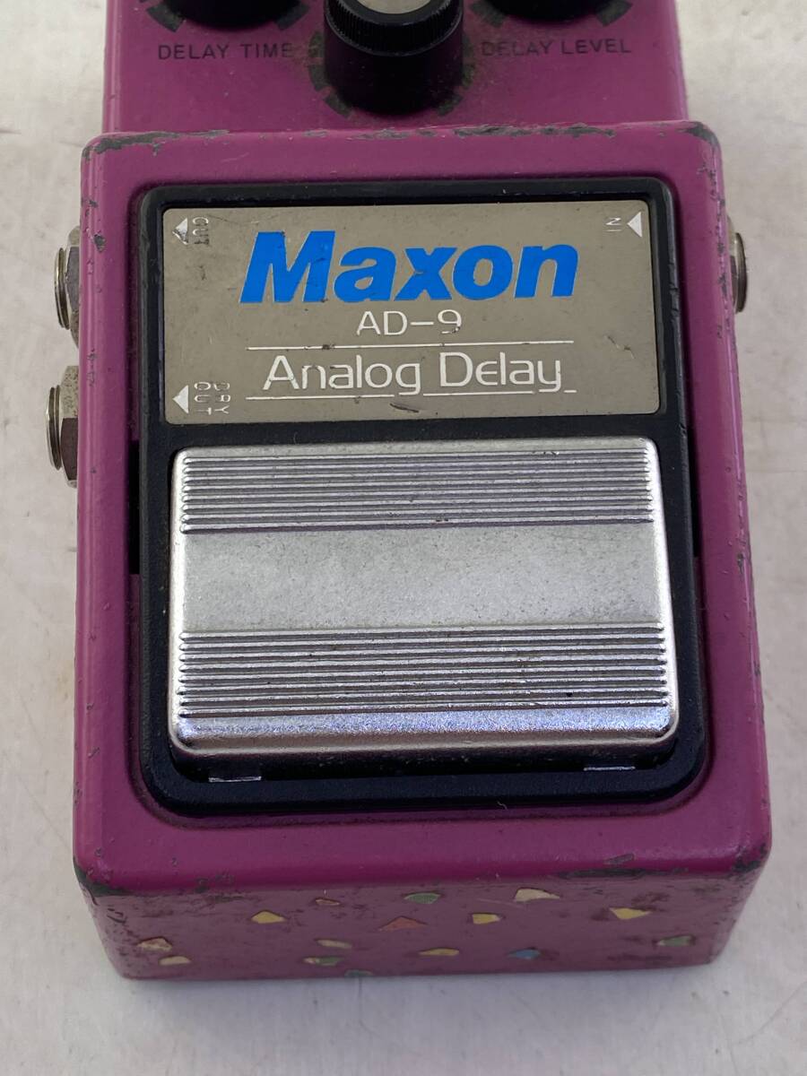 1円～【動作未確認】MAXON AD-9 Analog Delay マクソン アナログディレイ メイドインジャパン エフェクターの画像3