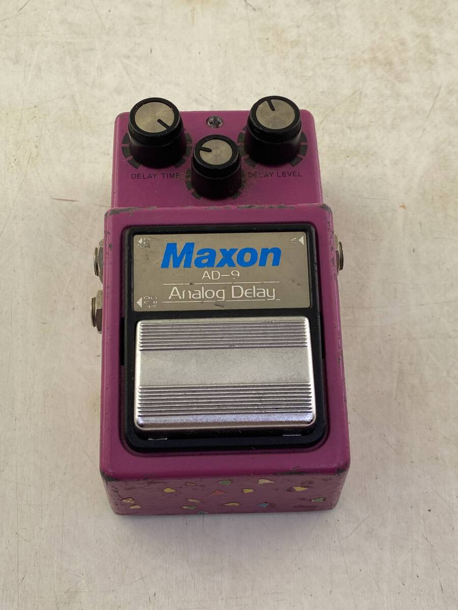 1円～【動作未確認】MAXON AD-9 Analog Delay マクソン アナログディレイ メイドインジャパン エフェクターの画像1