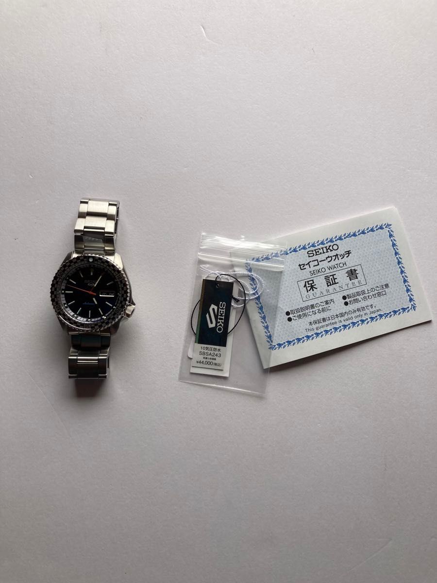 新品 SEIKO5 SPORTS セイコー5 スポーツ 腕時計 SKX 自動巻き SBSA243 メカニカル ブルー 