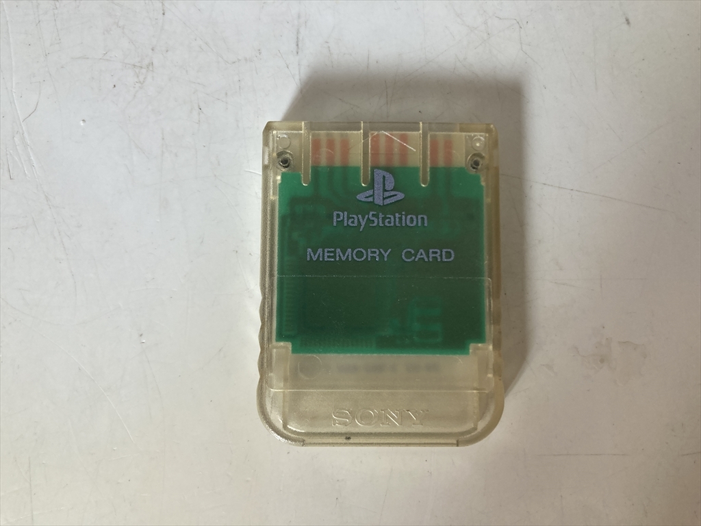 24-MC-29　プレイステーション　メモリーカード　純正　クリア　データクリア端子研摩動作品
