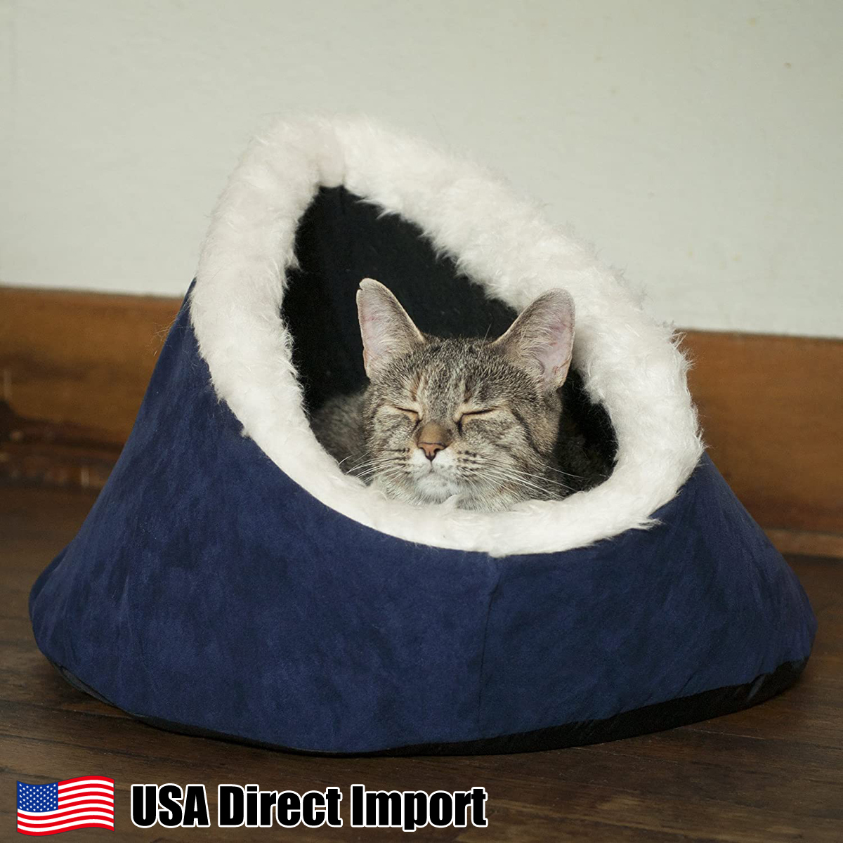 Small Comfort Cavern Pet Bed blue アメリカ直輸入 ペット用品 猫 ねこ キャットハウス クッション リビング ダイニング 雑貨 インテリア_画像はイメージです