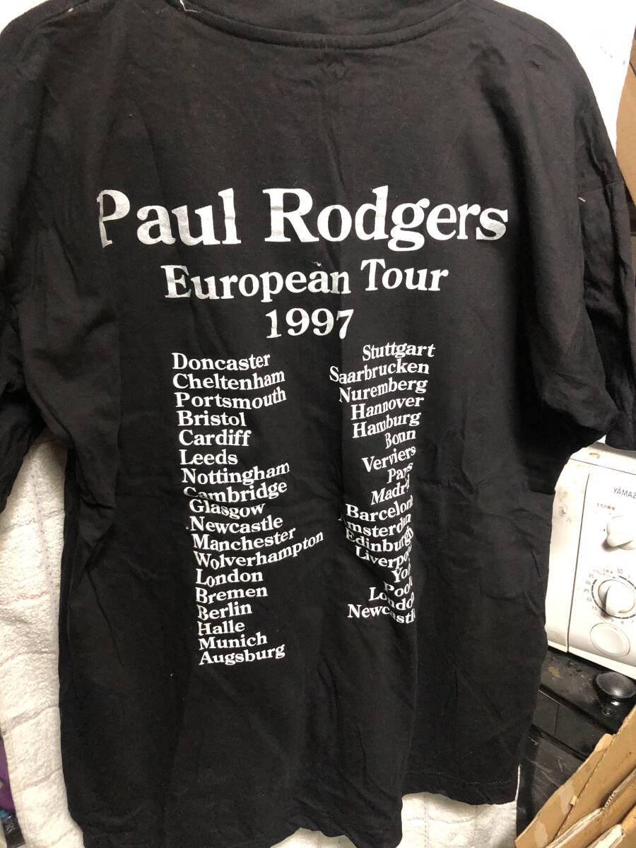【コンサートグッズ】【Tシャツ】　Paul Rodgers European Tour 1997 【未着用】_画像2