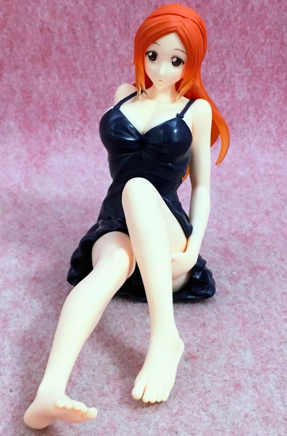  sending 350 jpy ~ real precise! BLEACH[ Inoue woven . black camisole ver.] coloring settled final product figure bleach . guarantee obi person beautiful young lady sexy Figure doll 