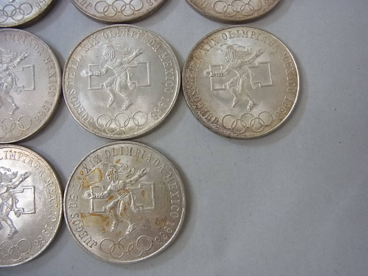 160427H61-0509H-A10■メキシコ■1968年 25ペソ銀貨 23枚セット オリンピック記念 外国硬貨・コイン メキシコ五輪の画像10
