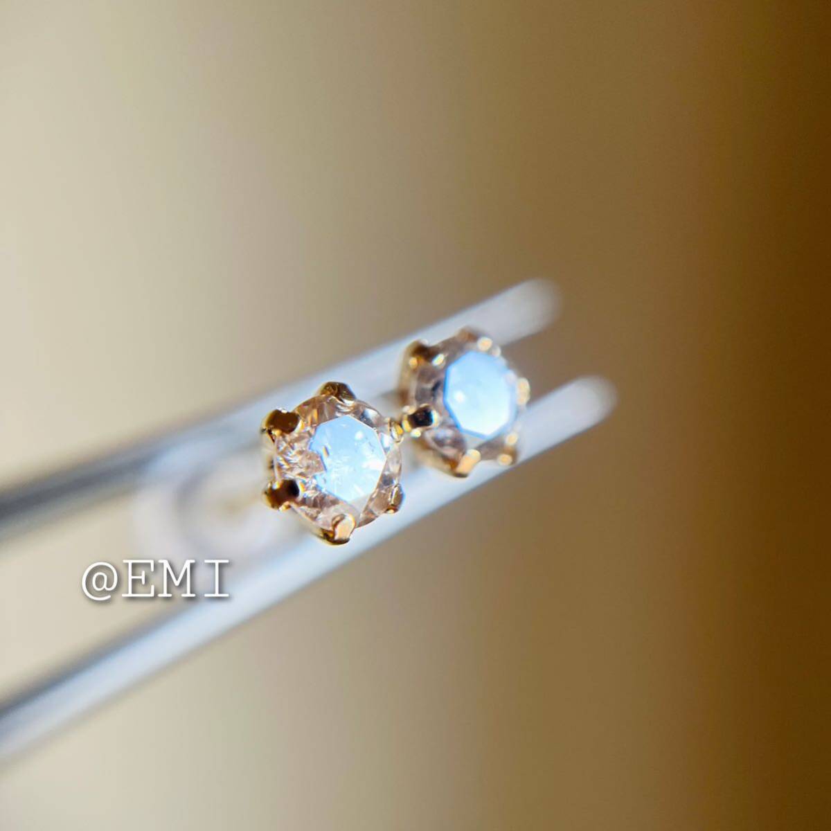 【スペシャルセール☆】 K18 18金イエローゴールド　ダイヤモンド　AAグレード 0.44ct ピアス　天然ダイヤモンド　diamond 地金　1_画像4