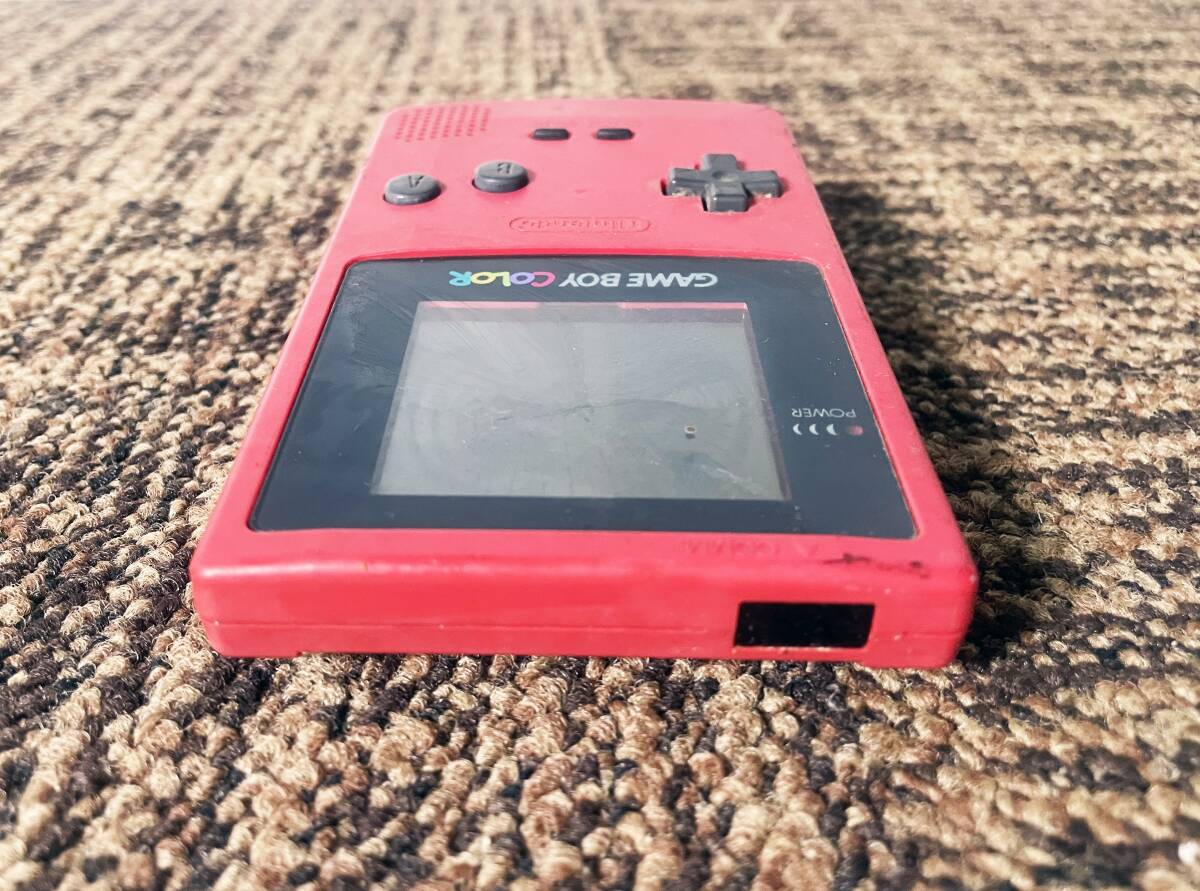 ★ジャンク扱い品 中古★Nintendo/ニンテンドー GAMEBOY（ゲームボーイ） ゲーム機 レッド【CGB-001】DDHOの画像5