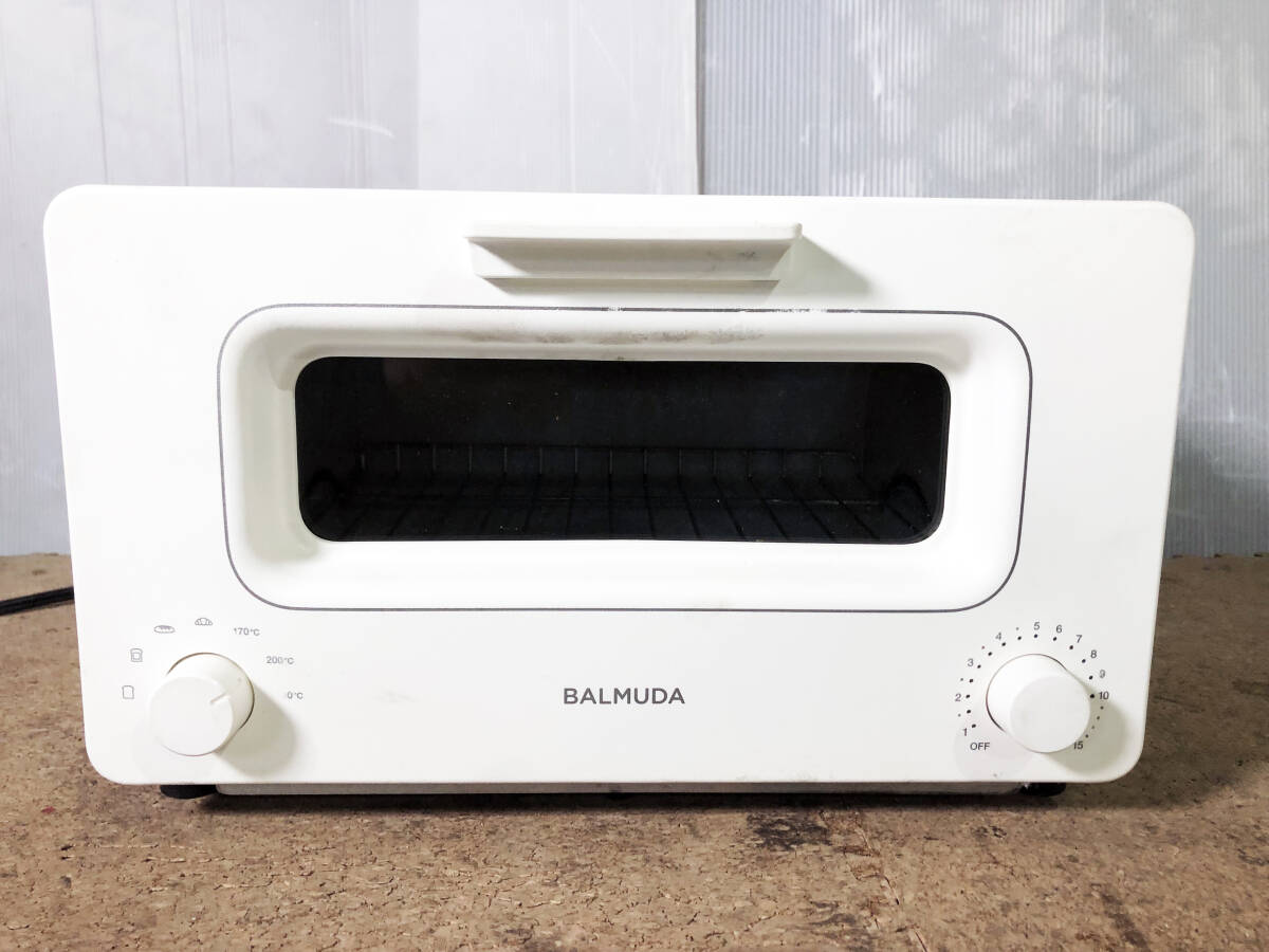 **2019 year made * used *BALMUDA/ bar Mu da steam toaster oven white [K01E-WS]DCNU