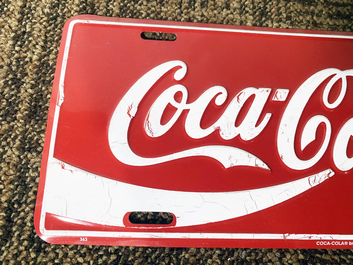 ** used *2 pieces set! Coca-cola/Dr Pepper( Coca * Cola /dokta- pepper ) metal tin plate signboard [ made of metal signboard ]DE6V