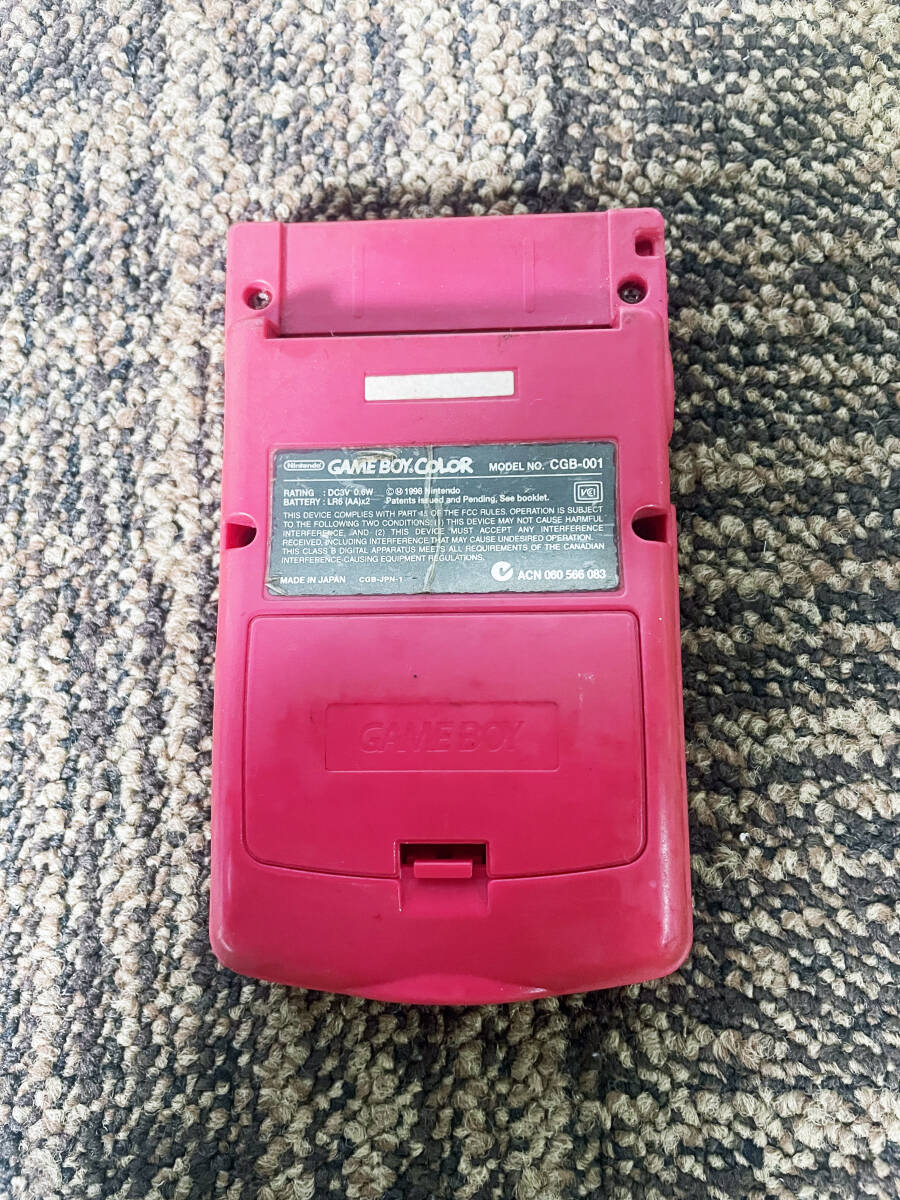 ★ジャンク扱い品 中古★Nintendo/ニンテンドー GAMEBOY（ゲームボーイ） ゲーム機 レッド【CGB-001】DDHOの画像8