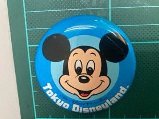 東京ディズニーランド　ミッキー　缶バッチ_画像1