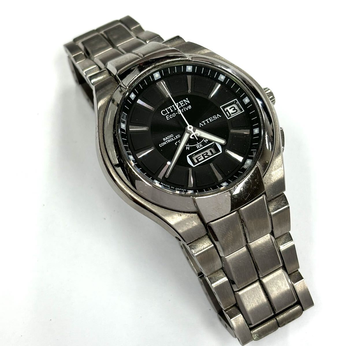 H2898 腕時計 CITIZEN シチズン ATTESA アテッサ Eco-Drive H106-T010407 DURATECT ジャンク品 中古 訳ありの画像1