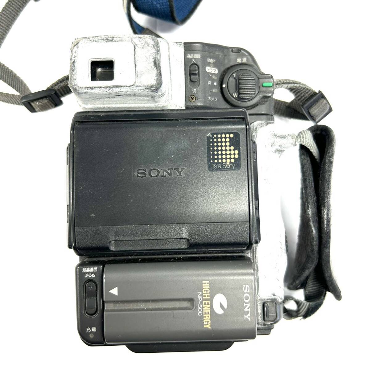 Y603 ハンディカム ビデオカメラ SONY ソニー video8 Handycam SC9 CCD-SC9 29670 f=4mm~24mm 1:1.8 ジャンク品 中古 訳ありの画像4