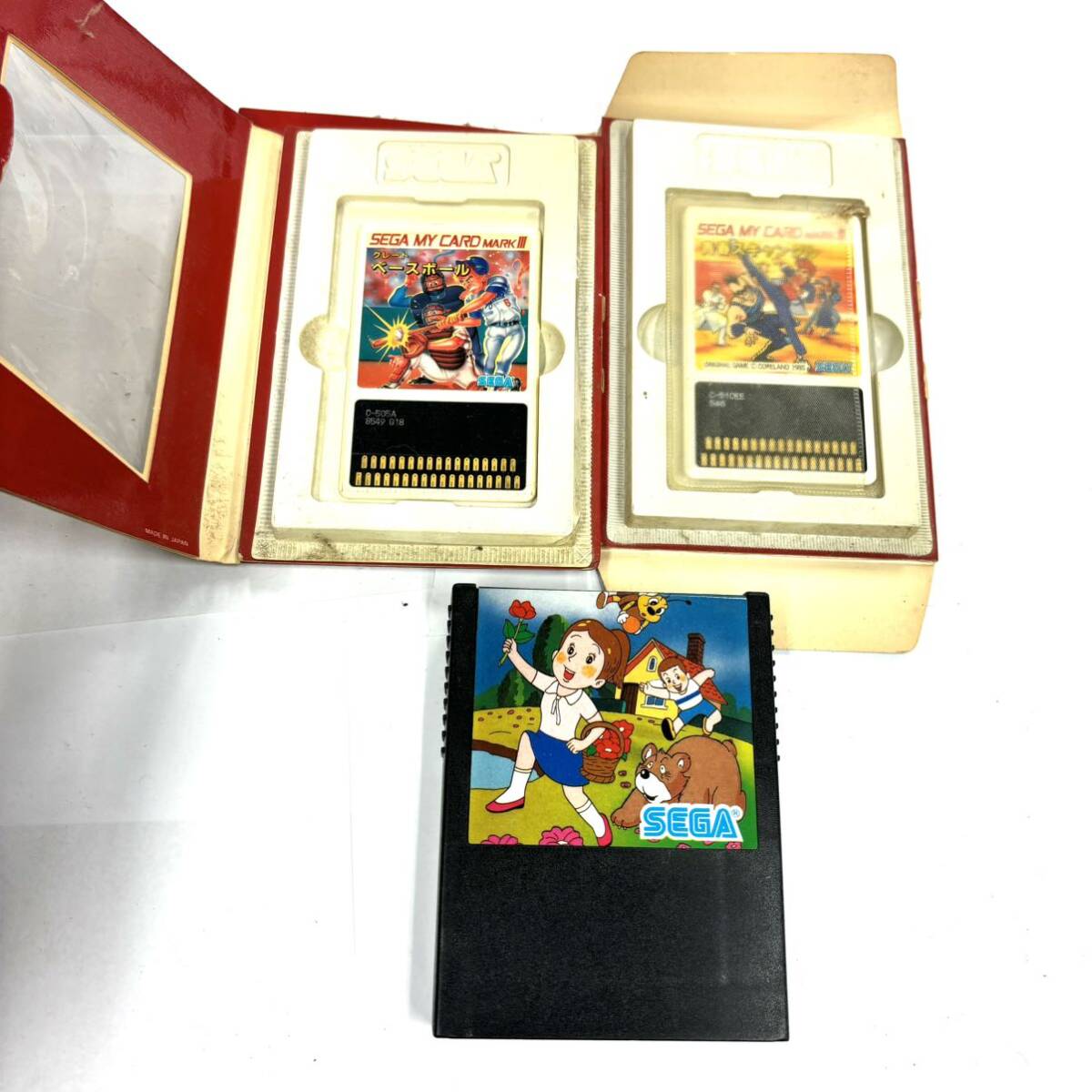 H2903 ゲーム まとめ SEGA MARK III セガ マークIII COMPUTER TV GAME GOLD CARTRIDGE 北斗の拳 ロレッタの肖像 他 ジャンク品 中古の画像10