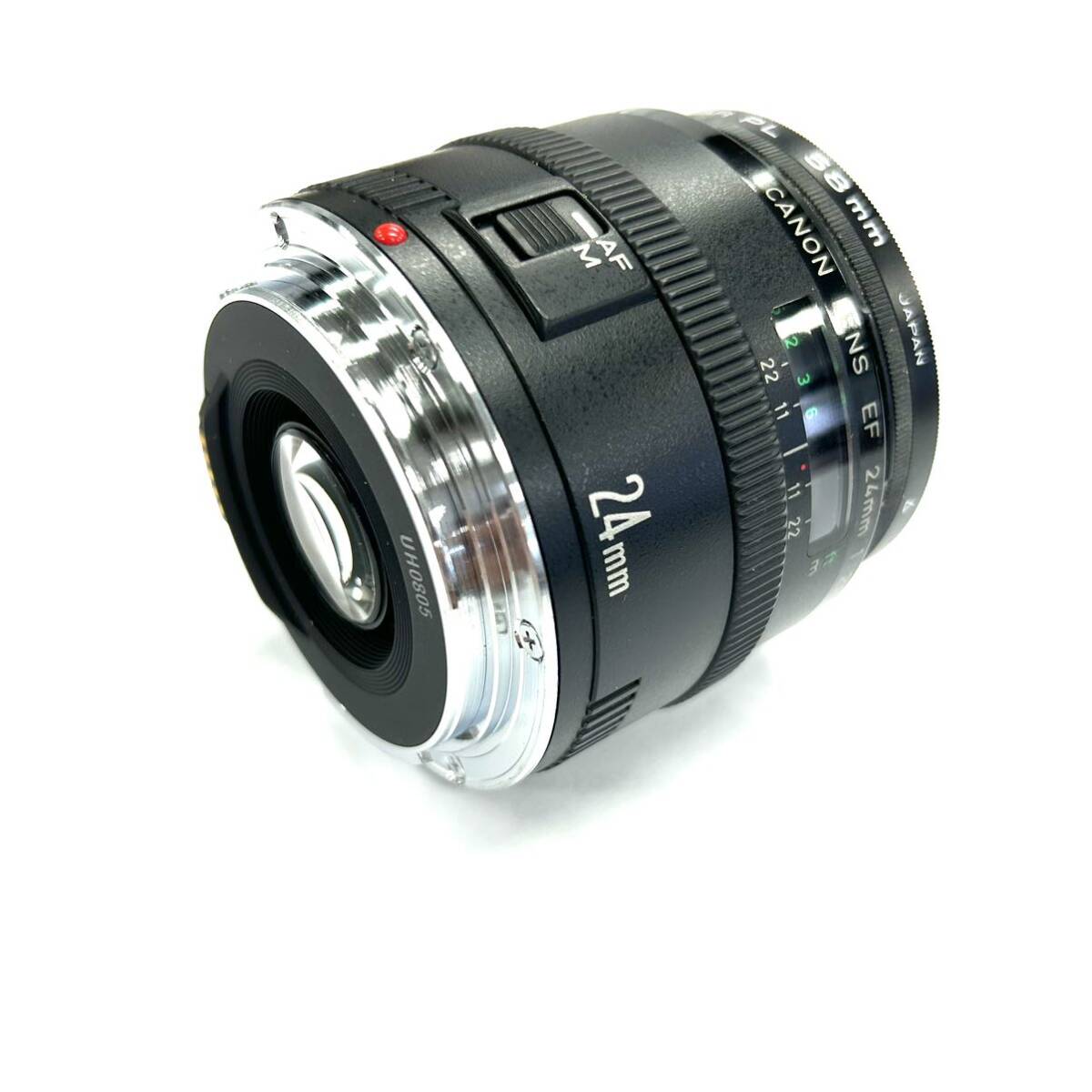 Y609 レンズ カメラレンズ Canon キャノン ULTRASONIC LENS EF 24mm 1:2.8 66707 ジャンク品 中古 訳ありの画像3