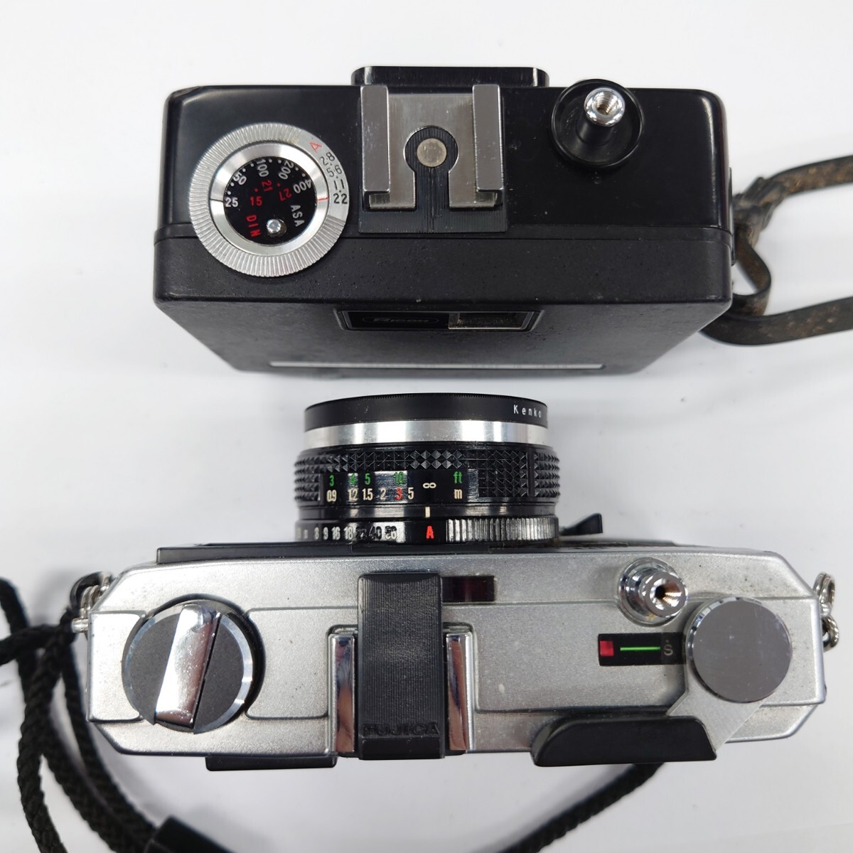 I1020 カメラ まとめ FUJICA GER 1:2.8/38 RICOH SE F:2.8 f=25mm BELL National panashot PE-203 フィルムカメラ 中古 ジャンク品 訳ありの画像5