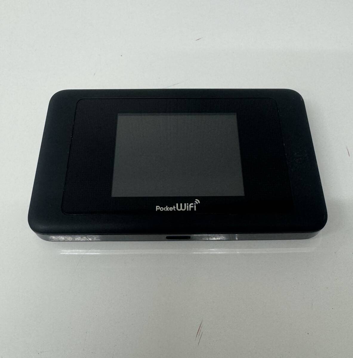 中古 SoftBank HUAWEI Pocet WiFi 601HW ルーター ブラック 本体のみ_画像1