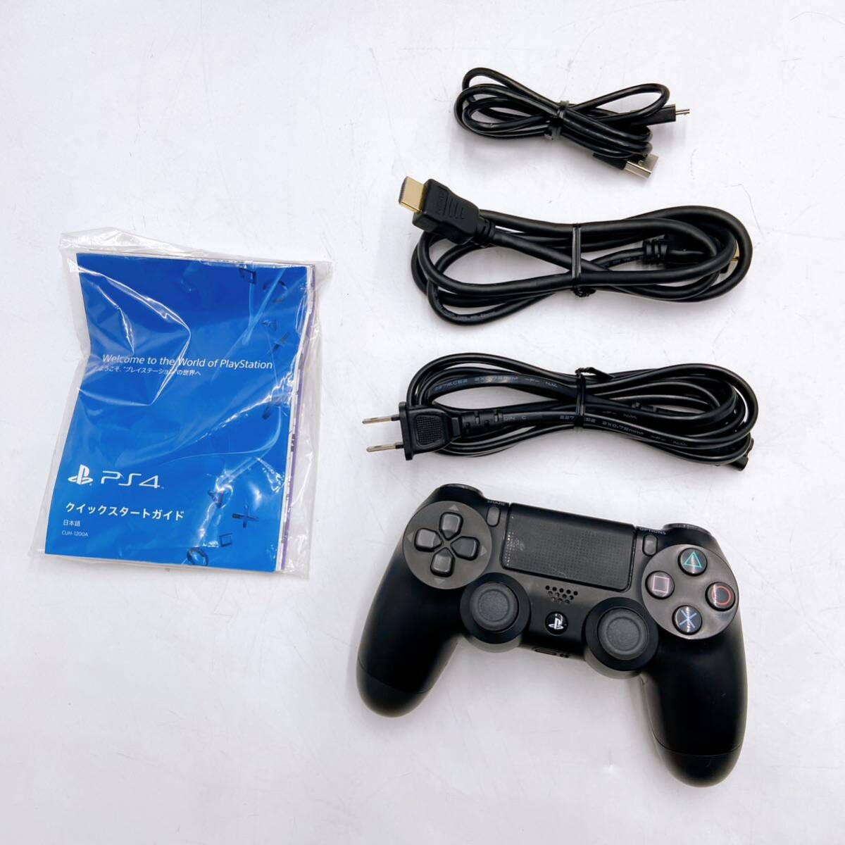 1円〜 PS4 本体 箱 セット 500GB ブラック SONY PlayStation4 CUH-1200A 動作確認済 プレステ4 _画像8