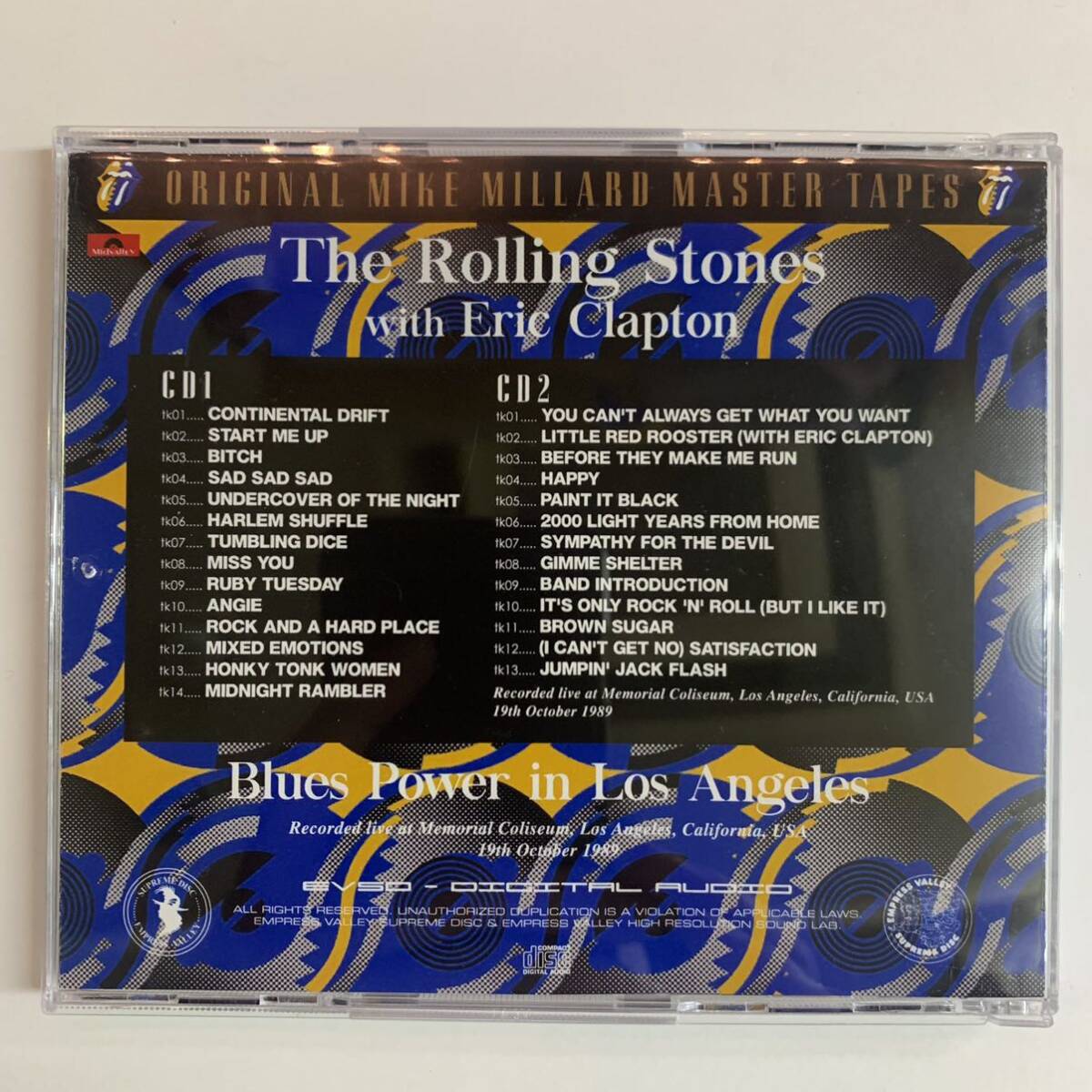 新作！THE ROLLING STONES with ERIC CLAPTON / BLUES POWER IN LOS ANGELES(2CD) 初登場マイク・ミラード音源！マスターからの収録です！の画像2