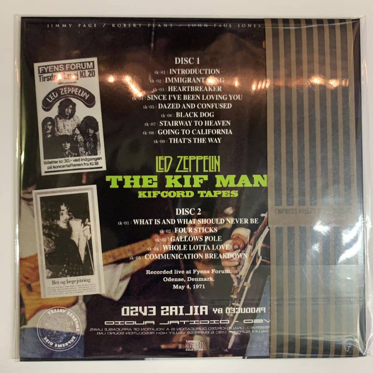 LED ZEPPELIN : THE KIF MAN “THE KIF CORD TAPES” 「キフコード・テープス」 2CD 工場プレス銀盤CD ■欧米輸入限定盤　限定特価！_画像2