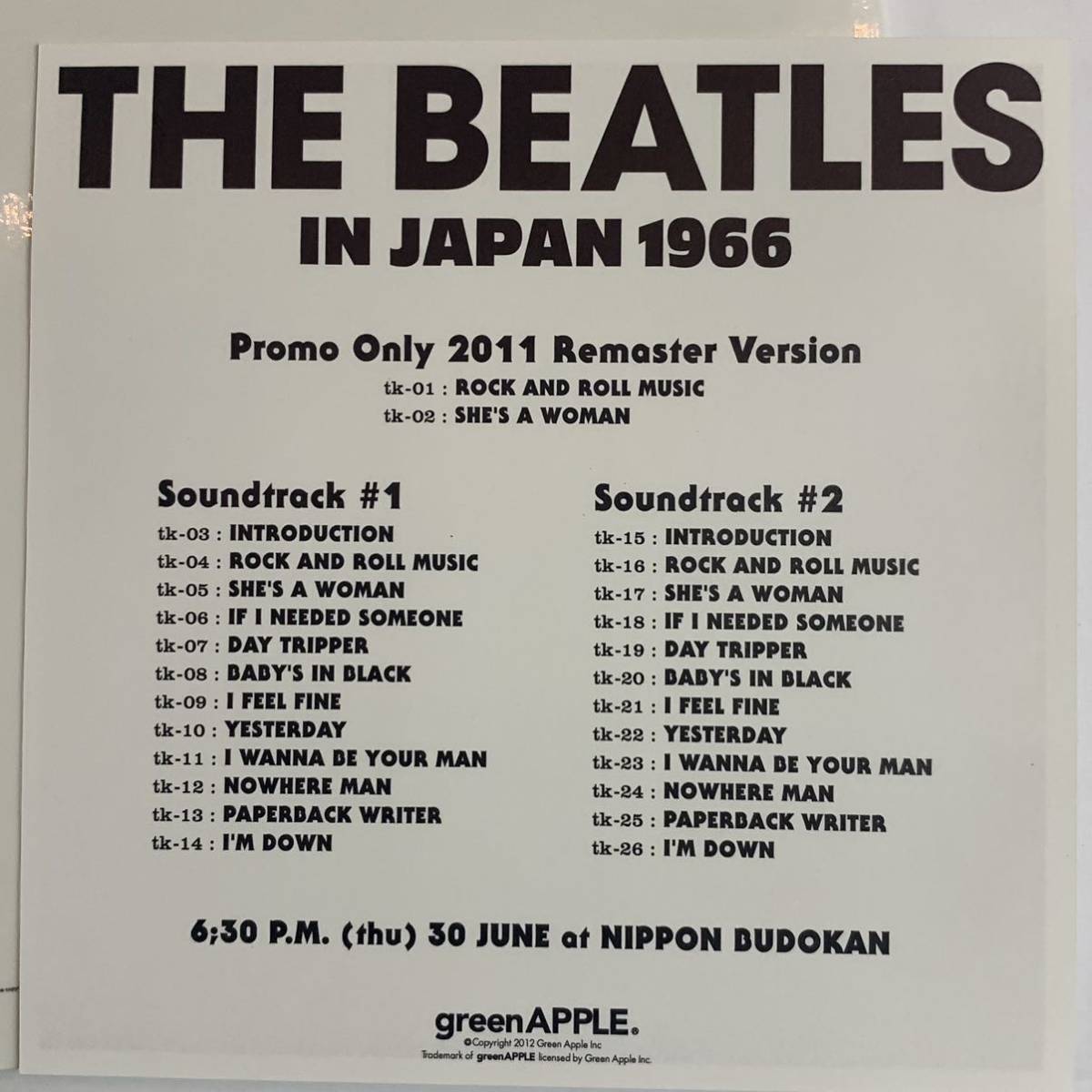 THE BEATLES / LIVE AT BUDOKAN「武道館コンサート」CD 限定サマーセール！ここまで造りこまれた紙ジャケットはまさにコレクター仕様！_画像8